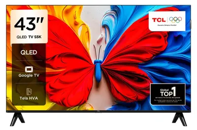 Image de TCL 43S5K, 109,2 cm (43"), 1920 x 1080 px, QLED, Smart TV, Wi-Fi, Noir