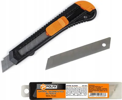 Produktbild von Plastik-Tapetenmesser 18 mm + Einwegklingen für Messer 18 mm (10 Stück) Polax
