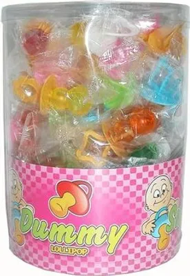 Produktbild von Lollipops Schnuller 60 Stück Lutscher Lollies Dauerlutscher am Stiel