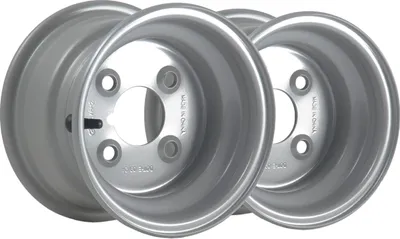Immagine prodotto di 5.50x8 Steel Wheel Rims 4 stud 4" PCD 66.7mm Centre Hole 357kgs Load (Set of 2)