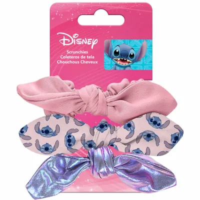 Produktbild von Disney Stitch 3er-Set Haargummis mit Schleife