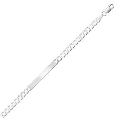 Produktbild von Klassisches 925 Sterling Silber Damen - Identifikationsarmband - 6mm, 7 Gramm; TRS24791