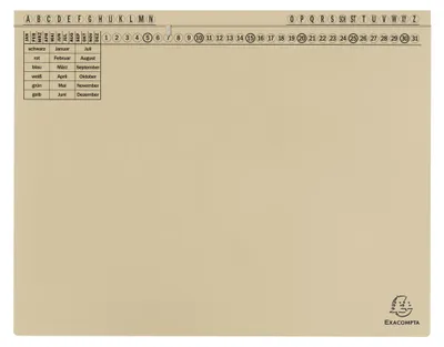 Produktbild von Exacompta 371122B 25x Hängehefter Exaflex Karton chamois