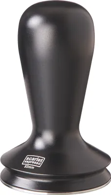 Produktbild von scarlet espresso | Tamper »Nero« für Barista; mit ergonomischem Aluminiumgriff und Edelstahlbasis , Größe:53 mm, Farbe:Schwarz