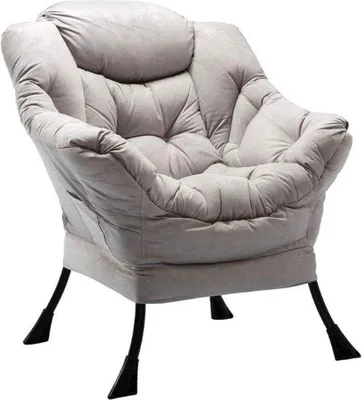 Productafbeelding van Fauteuil - Lounge stoel - Fauteuil met armleuningen - Relaxstoel - Grijs