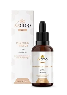 Produktbild von bedrop Propolis Tinktur 10% (alkoholfrei) 30ml zur natürlichen Hautpflege
