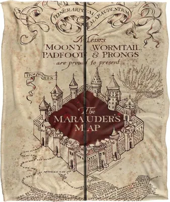 Obrázok produktu pre Harry Potter - Deka, "Mapa nájazdníkov" TV18611 (jedna veľkosť) (farebná)