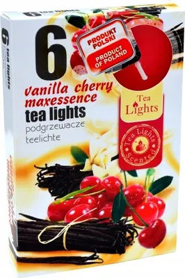 Obrázek produktu pro Admit Tealighty Vanilka Třešeň 6 ks vonné