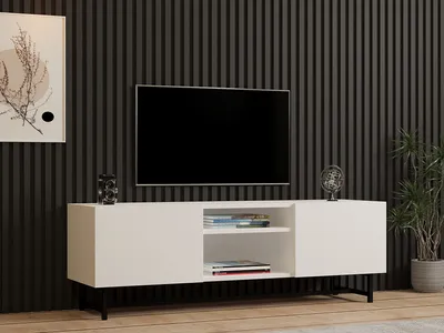 Produktbild von Skye Decor, Tugi- Tugi PUQ, Weiß, TV-Schränke, 47,6 cm, 100% Melaminbeschichtete Partikelplatte