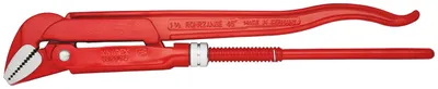 Produktbild von KNIPEX 83 20 015 Rohrzange 45° rot pulverbeschichtet 430 mm