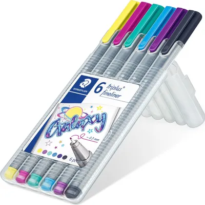 Produktbild von Triplus Galaxy Daumenstift 6 Farben Staedtler