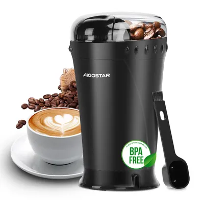 Produktbild von Aigostar - Kaffeemühle, Elektrisch Gewürzmühle Kaffee Mühle, Elektrische Propellermühlen