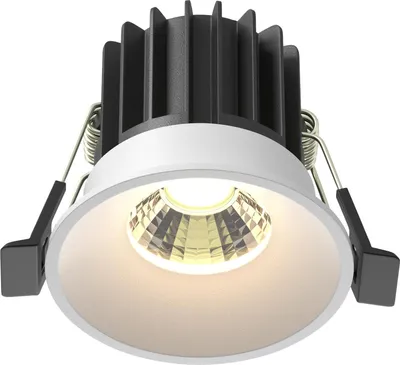 Produktbild von Maytoni LED Einbauleuchte rund 7W 3000K IP20 Aluminium Weiß Energiesparend