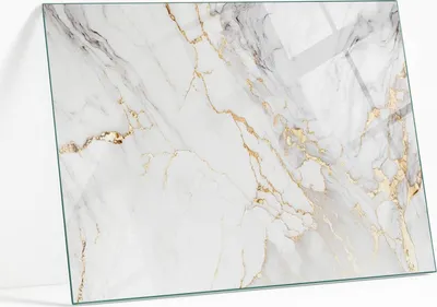 Produktbild von Bedruckte Glas Tischplatte 100x70 cm – Glasplatte mit Motiv – Esstischplatte bedruckt – Sicherheitsglas mit Druck – Tischplatte Ersatz – pflegeleicht – modern – dekorativ – Motivglas – Glastisch modern – Glasplatte Kunst – Glastischplatte Nachbildung –  Eleganter Marmor mit Adern