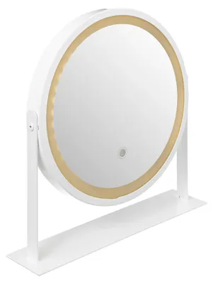 Produktbild von Kosmetikspiegel mit LED-Beleuchtung, weiß, Ø 34 cm