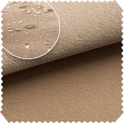 Produktbild von novely® TRITON - Microfaser Velours in Wildleder-Optik - Wasserabweisender Möbelstoff - Pflegeleichte Meterware 1lfm - Farbe: 04 Karamell