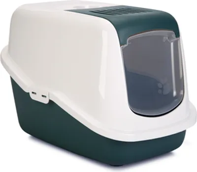 Produktbild von Nestor - Katzentoilette - Dunk Grun/weiß - 56x39x39 cm