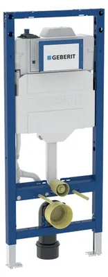 Immagine prodotto di Geberit Duofix, élément pour WC suspendu, 120cm, avec chasse d'eau à encastrer Sigma 12cm, 1 entrée d'eau, avec rinçage hygiénique HS30, 111.057.00.2, 111.057.00.2