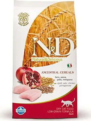 Productafbeelding van N&D LG CAT Volwassen kattenvoer, kip en granaatappel, 300g