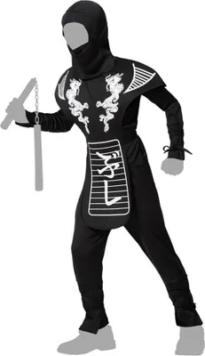 Image de Déguisement pour enfants Coloré Ninja - 5-6 ans