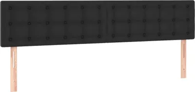 Produktbild von vidaXL Kopfteile Schwarz 180x5x78/88 cm Kunstleder