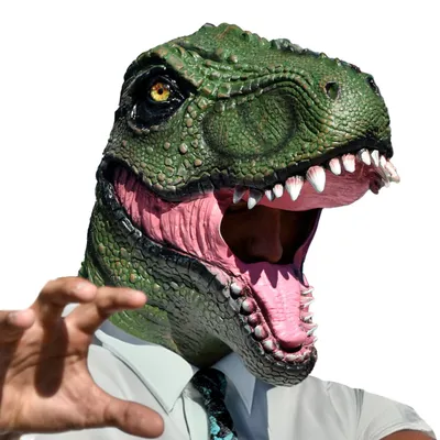 Produktbild von Dinosaurusmaske aus Latex, realistisch, Einheitsgröße, für Halloween