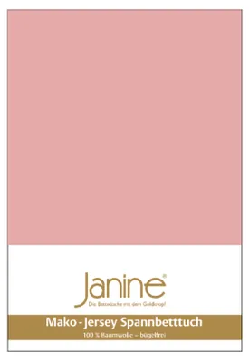 Produktbild von Janine Spannbetttuch Mako-Feinjersey 5007 100x200 cm / zartmauve