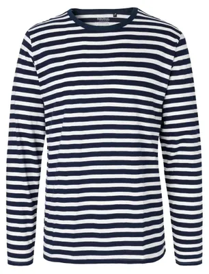 Image de Neutre - T-shirt à manches longues pour homme LT3175 (XXL) (blanc/bleu marine)