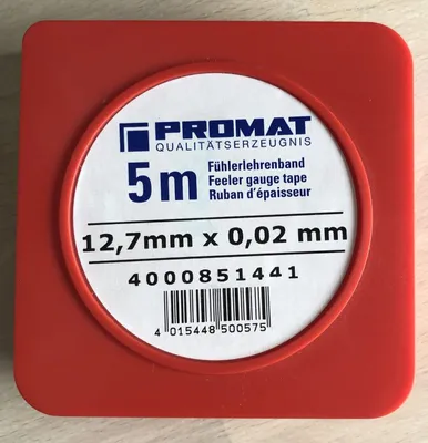 Productafbeelding van Fühlerlehrenbund, sterkte 0,02 mm, lengte 5 meter, breedte 12,7 mm