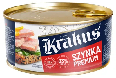 Zdjęcie produktu dla Szynka Premium w kawałku Krakus 300 g