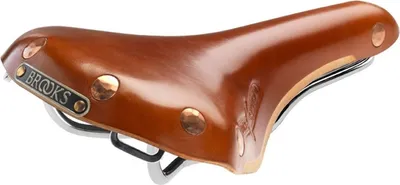 Produktbild von Brooks Herren Fahrradsattel Swift Chrom , honig