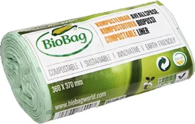 WORKI NA ODPADY BIO I ZMIESZANE 6 L 30 szt. (KOMPOSTOWALNE I BIODEGRADOWALNE) - BIOBAG