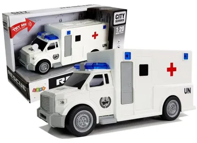 Obrázek produktu pro Auto Ambulans z napędem Karetka Pogotowia 1:20 z dźwiękiem