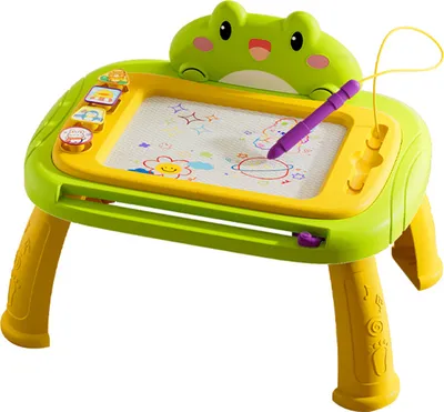 Produktbild von Magnetic Drawing Board, Erasable Sketch Writing Painting Doodle Pad with 4 Stamps, Early Learning Educational Toys For Kids Toddlers Green