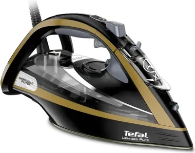 Produktbild von Tefal Ultimate Pure FV9867E0, Trocken- & Dampfbügeleisen, Durilium AirGlide Autoclean soleplate, 2,5 m, 260 g/min, Pfirsich, 60 g/min