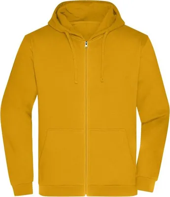 Produktbild von Klassische Sweatjacke mit Kapuze gold-yellow, Gr. 3XL