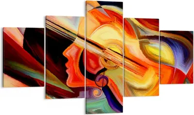 Produktbild von Bild auf Leinwand - Leinwandbild - Abstraktion modern - 125x70cm - Wand Bild - Wanddeko - Leinwanddruck - Bilder - Kunstdruck - Wanddekoration - Leinwand bilder - Wandkunst - EA125x70-3669