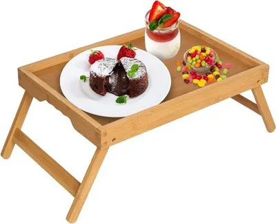 Produktbild von Bamboo-Tablet-Ladestation für TV-Tisch, Esszimmer, Laptop, Computer, mit 2-fach Ladefunktion