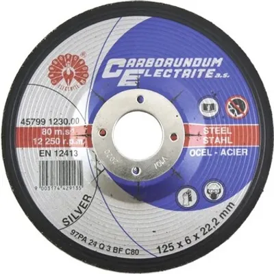 Produktbild von Schleifscheibe für Stahl, Flexscheibe, Durchmesser 125 mm, Dicke 6 mm, CE-NA