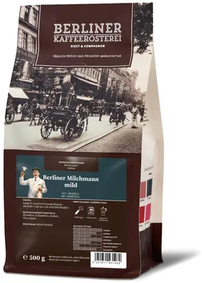 Produktbild von Berliner Kaffeerösterei - Berliner Milchmann mild (500g / Bohne)