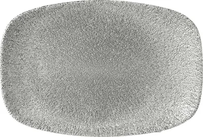 Produktbild von CHURCHILL Raku Jasper Grey Teller flach, rechteckig, Länge: 237 mm