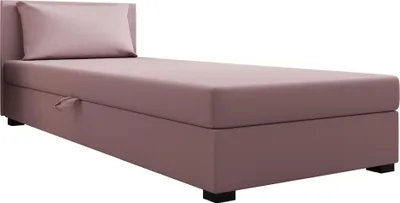 Obrázok produktu pre Pilloline box spring posteľ ILIA 120x195 kompletná súprava s matracom Bonell, čalúnená posteľ so zásuvkami - ružová, SAWANA 61