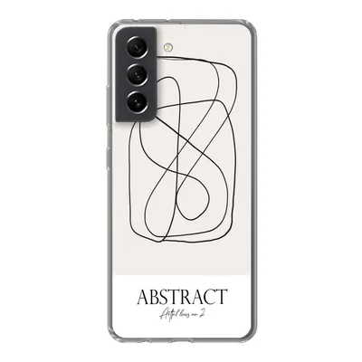 Produktbild von MuchoWow® Handyhülle Schutzhülle Hülle für Samsung Galaxy S21 FE Kunst - Linienkunst - Abstrakt Silikon Softcase Handy Hülle - Mobiltelefonhülle