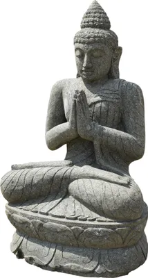 Produktbild von Buddha Figur Eluru mit Geste der Demut 68 x 52 x 120 cm