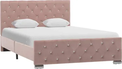 Produktbild von Bettgestell Rosa Samt 120x200 cm
