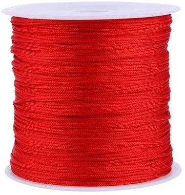 Zdjęcie produktu dla Sznurek nylonowy do biżuterii, 100 metrów, średnica 0,8 mm, typu "rattail"
