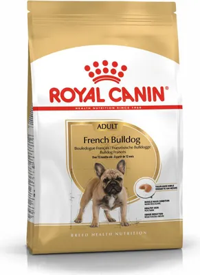 Zdjęcie produktu dla Royal Canin French Bulldog Adult, Dorosły, Buldog francuski, Średnie (11 - 25 kg), Mini (5 - 10 kg), 3 kg