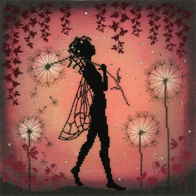 Produktbild von Bothy Threads Kreuzstich-Set "Löwenzahn", 26x26cm, XE5P, Zählmuster