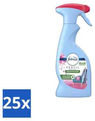 Obrázek produktu pro 25 kusů spreje Febreze na textilie – vůně růže a hřebíček – objem 375 ml – výhodná balení