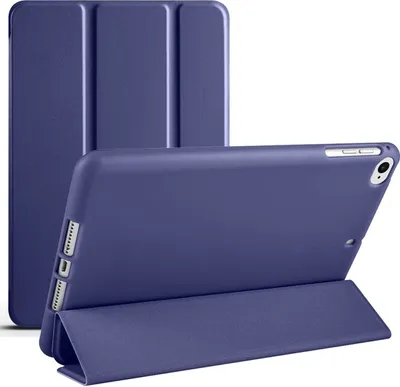 Produktbild von Mobigear Tri-Fold Gel iPad 6 (2018) Hülle TPU,Kunstleder Klapphülle - Dunkelblau